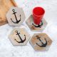 Adorning Coasters Made from Finest-Quality Wood - Pack of 4